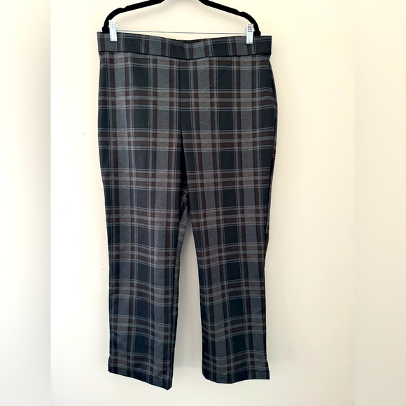 Christian Siriano Pants - NWT XL Astrid Plaid Christian Soriano Ponte Pants
